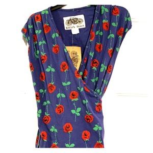 Effie’s heart wrap rose blouse